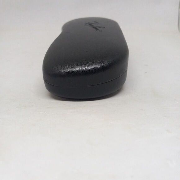 Ray-Ban Black Clam Shell Glasses Case-Gray Felt Lined-Hinged-Travel-Sunglasses - Picture 5 of 7